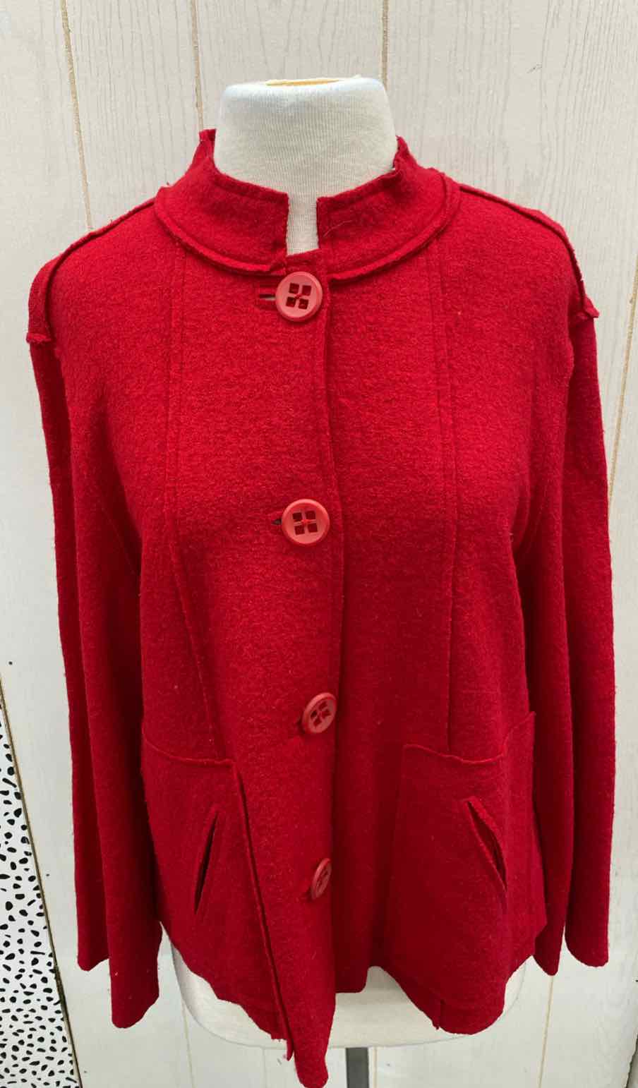 Coldwater Creek Red Womens Size M Sweater