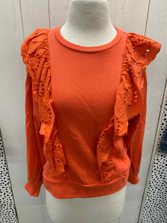 Melrose & Market Coral Womens Size XS/P Sweatshirt