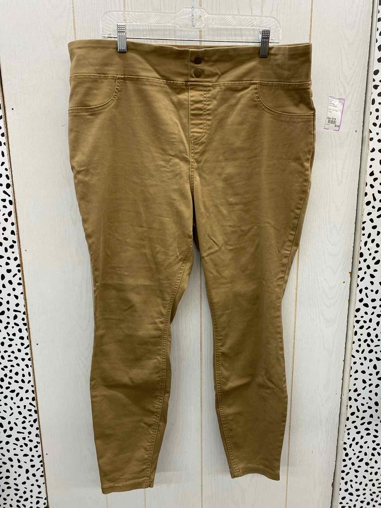 Terra & Sky Brown Womens Size 16/18 Pants