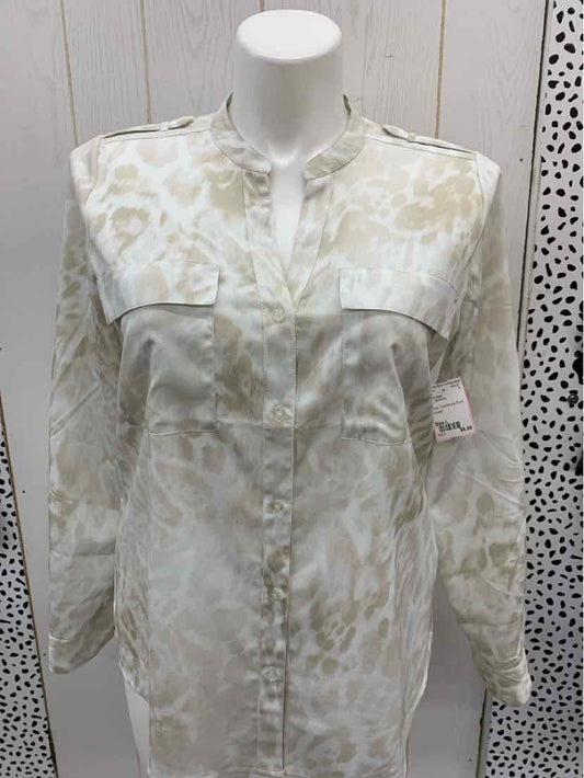 Calvin Klein Tan Womens Size L Shirt