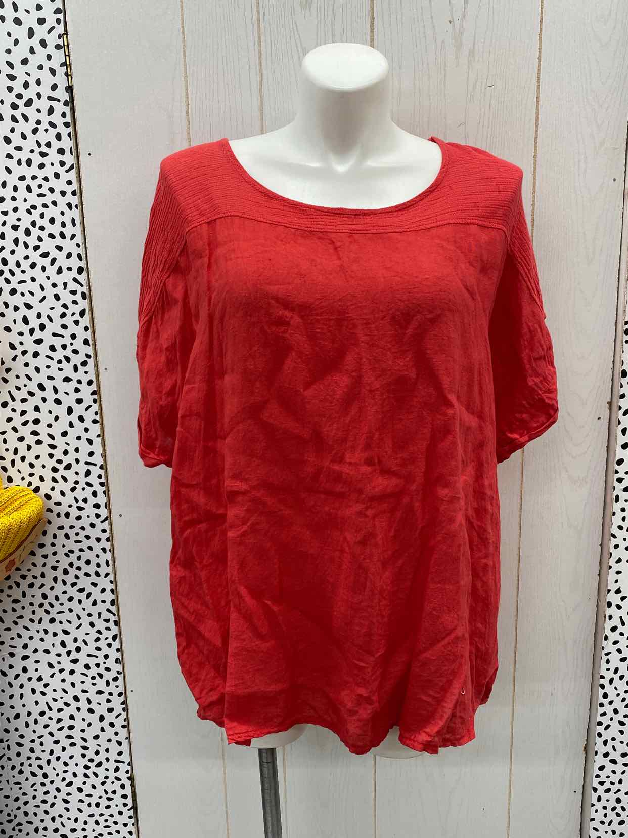 Red Womens Size 3X Shirt