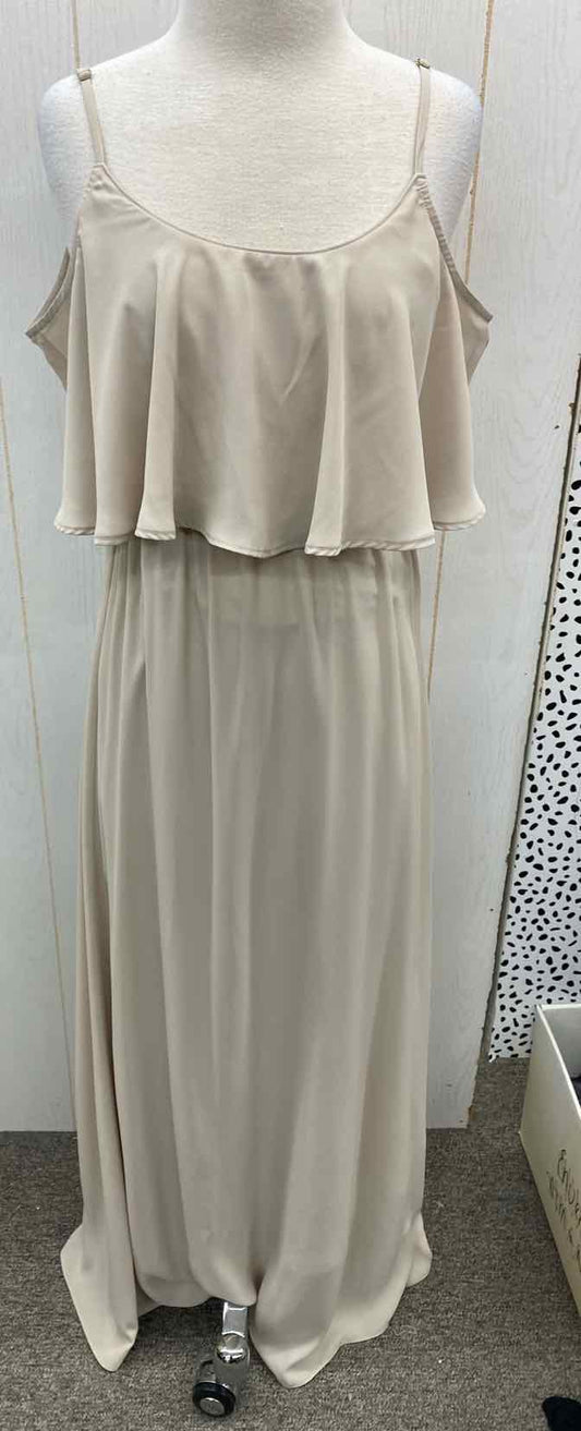 Show Me Your MUMU Beige Womens Size 6 Dress