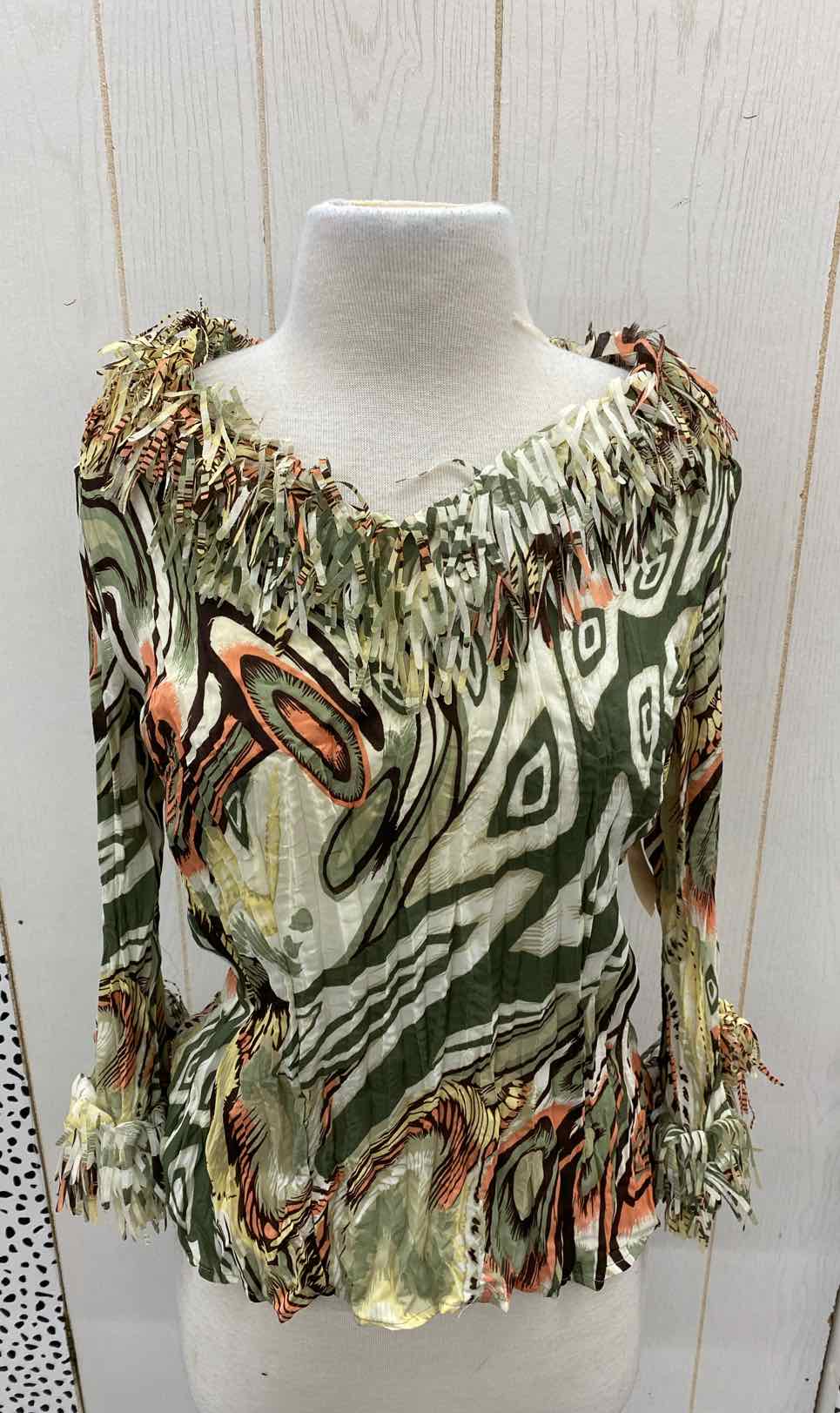 Dressbarn Olive Womens Size Small Shirt