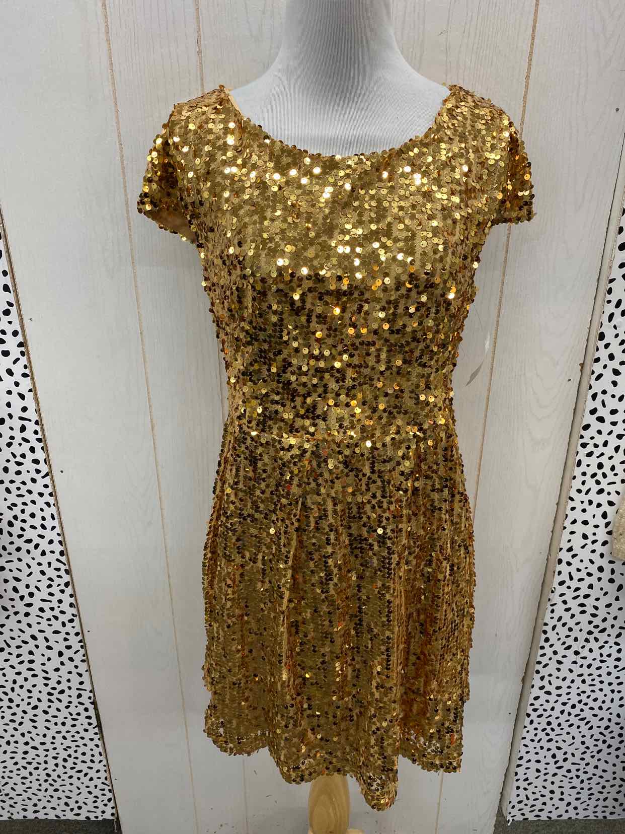 Gold Womens Size 8/10 Dress