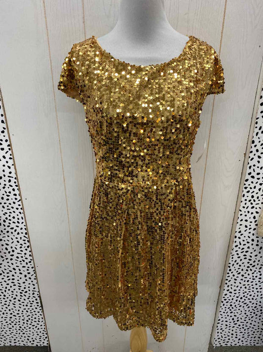 Gold Womens Size 8/10 Dress