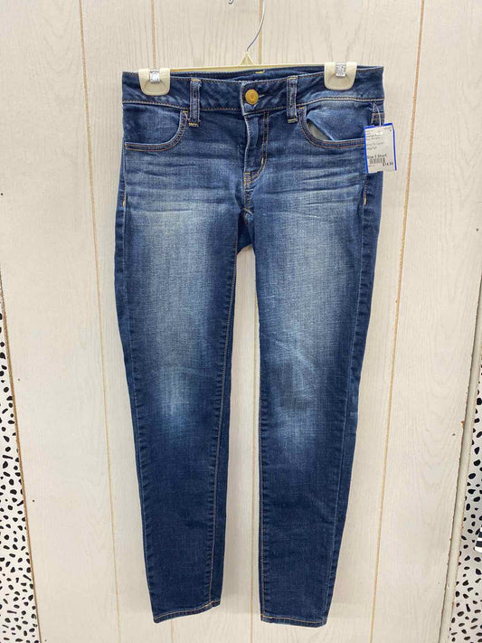 American Eagle Blue Womens Size 0 Short Jeans