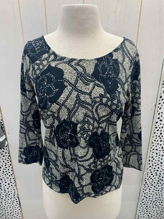 Sigrid Olsen Black Womens Size Small Shirt