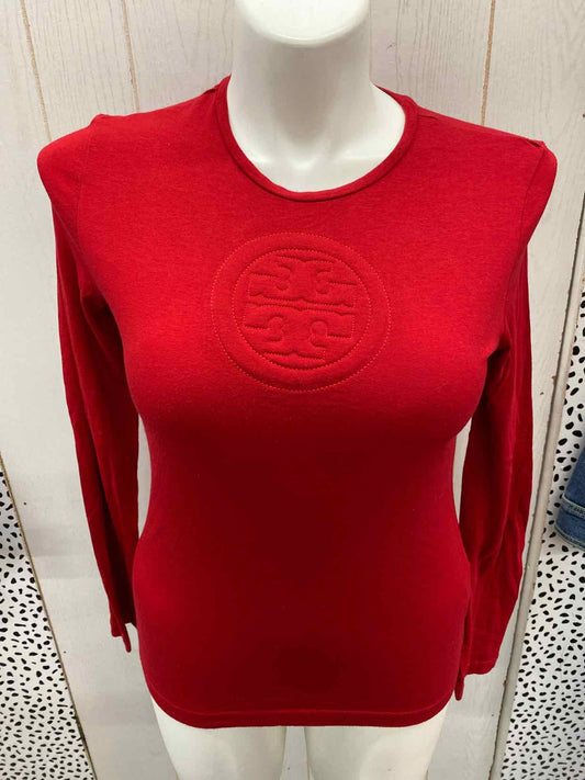 Tory Burch Red Womens Size L Shirt