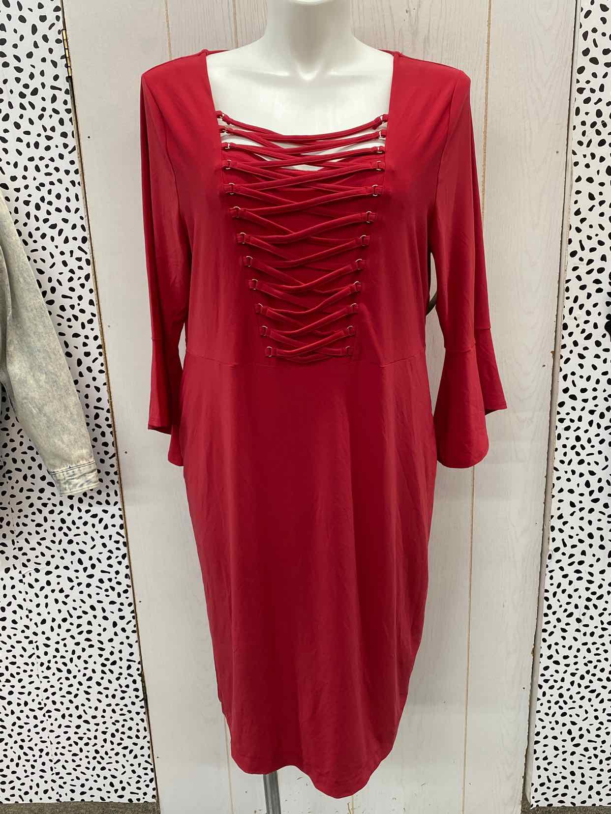 Love Scarlet Red Womens Size 1X Dress