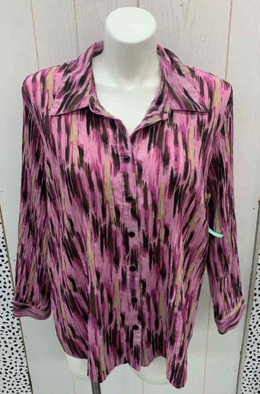 Notations Pink Womens Size 3X Shirt