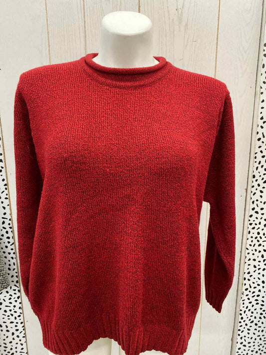 Basic Editions Red Womens Size 1X Sweater