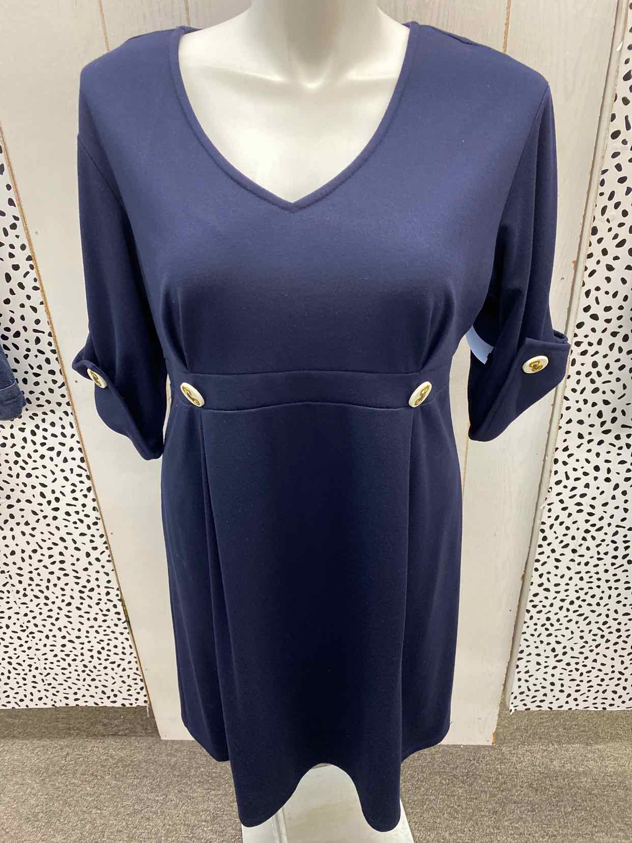 Tiana B. Navy Womens Size 14 Dress