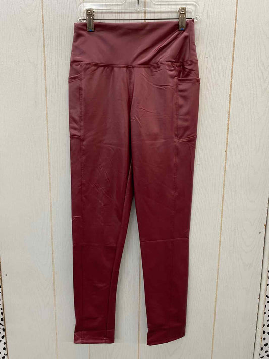 Burgundy Junior Size XS Leggings