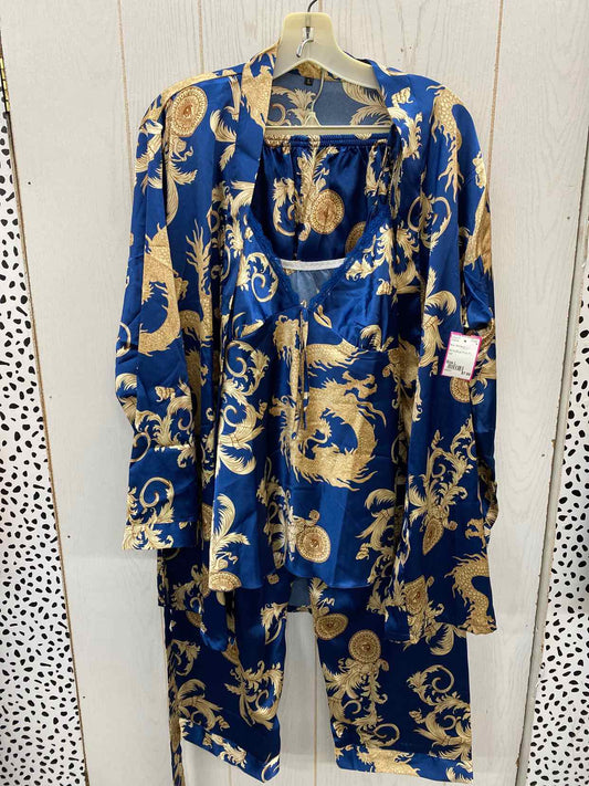 Blue Womens Size L Pajamas