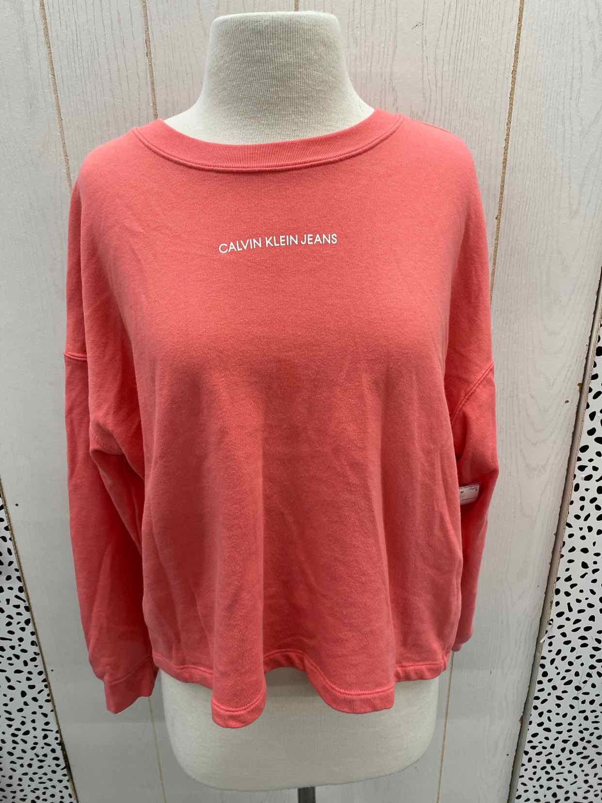 Calvin Klein Coral Womens Size L Sweatshirt