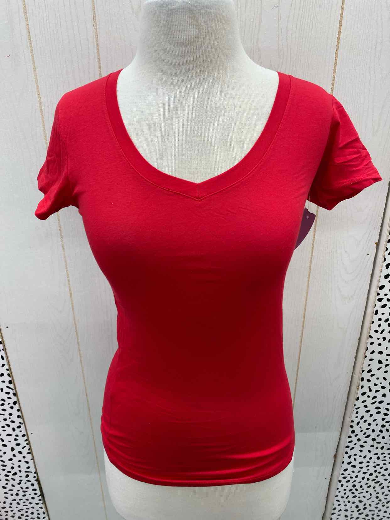 Active Basic Red Junior Size Small Shirt