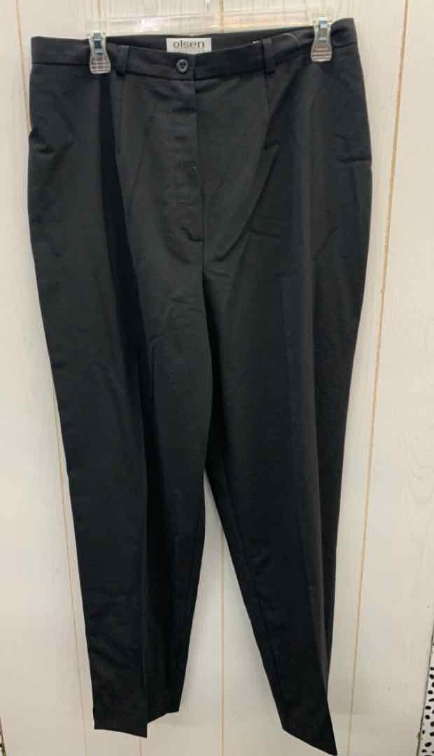 Olsen Black Womens Size 12 Pants