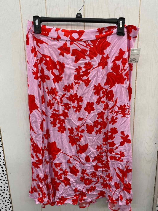 Candace Cameron Bure Pink Womens Size 12/14 Skirt