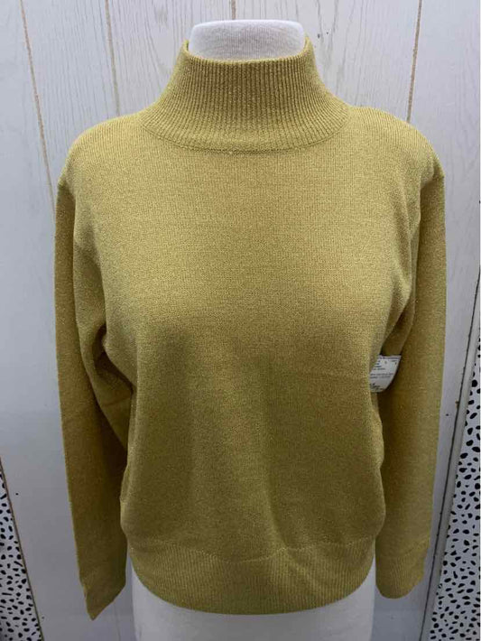 Dressbarn Gold Womens Size M Sweater