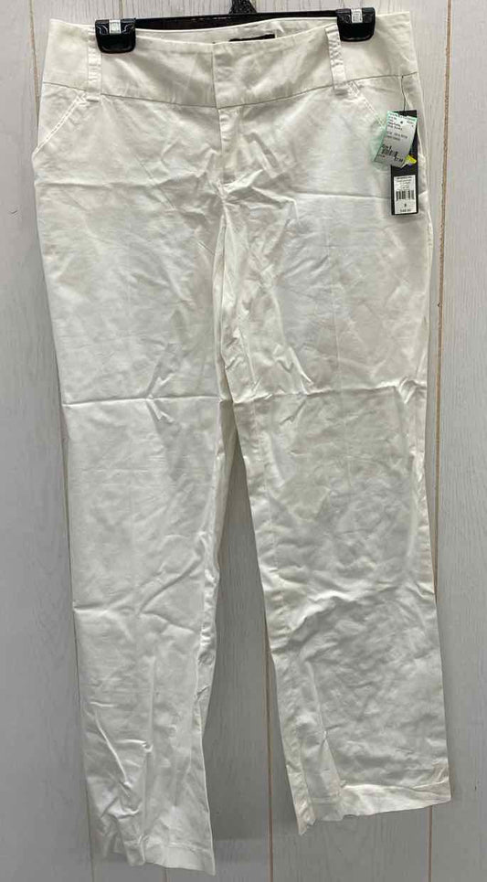 Daisy Fuentes White Womens Size 8 Pants