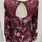 Speechless Burgundy Womens Size 8/10 Dress