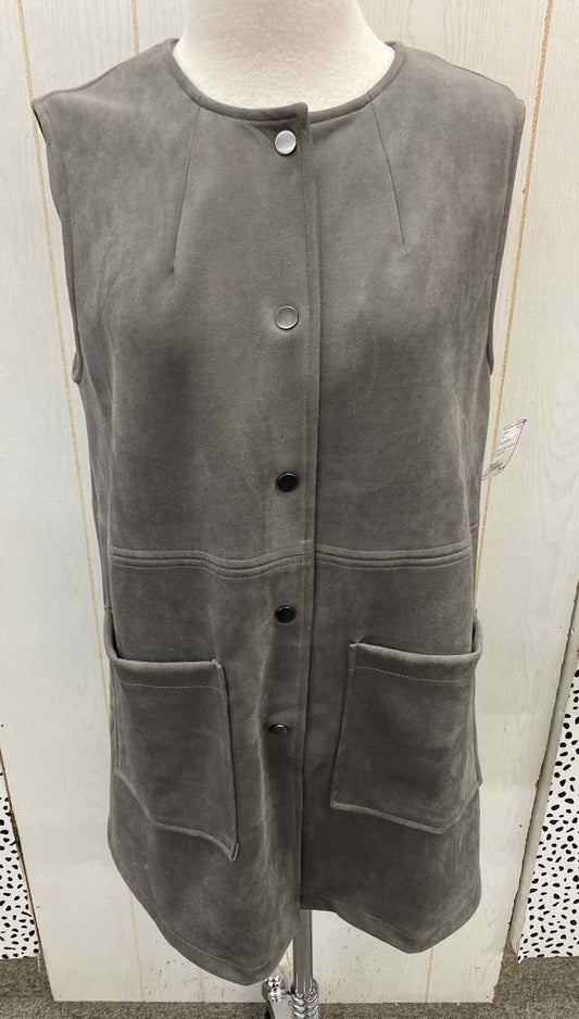 Gray Womens Size M Vest