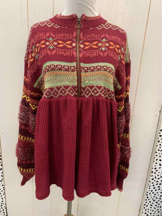 Free People Burgundy Womens Size XS/S Sweater