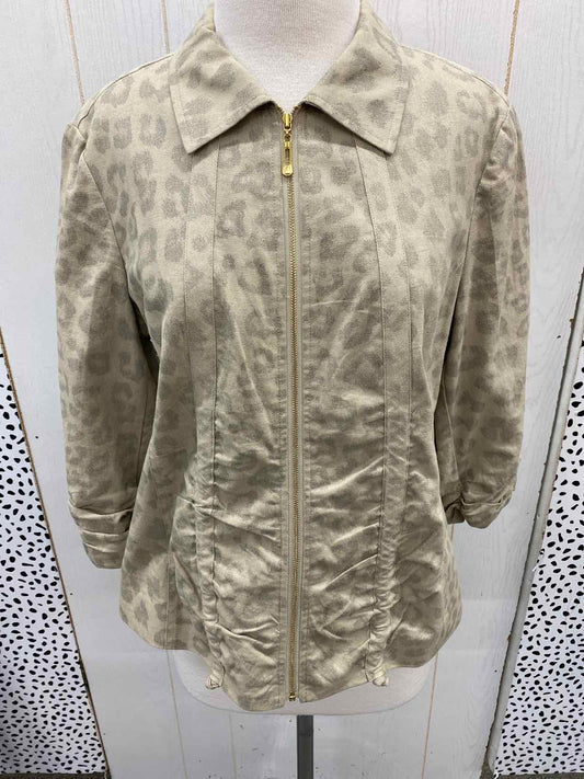 Chico's Taupe Womens Size 8/10 Blazer