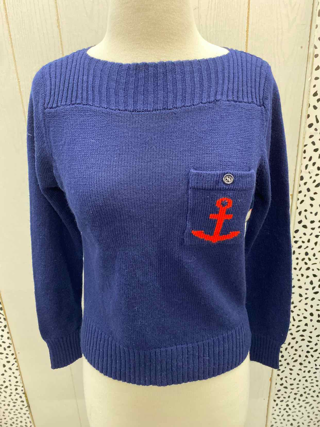 Bobbie Brooks Navy Womens Size Small Sweater