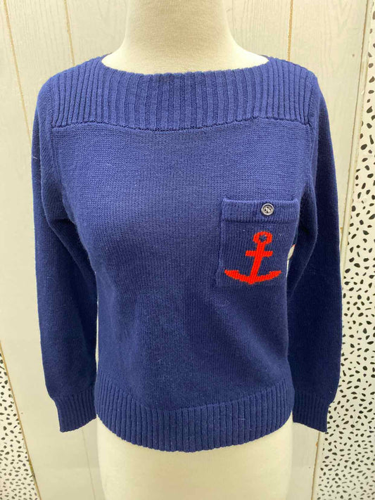 Bobbie Brooks Navy Womens Size Small Sweater