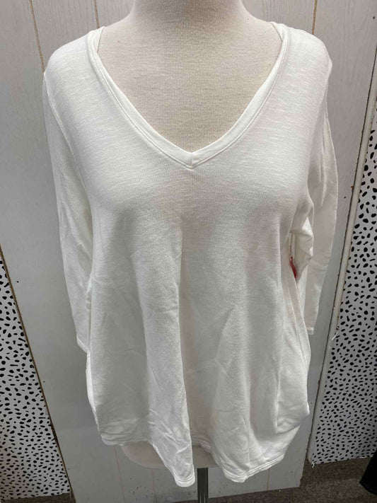 Fresh Produce White Womens Size M Shirt