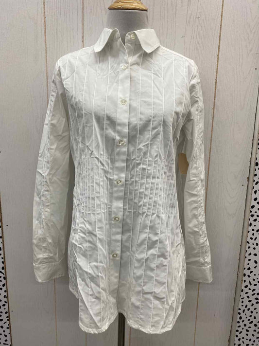 Du Jour White Womens Size XS Shirt