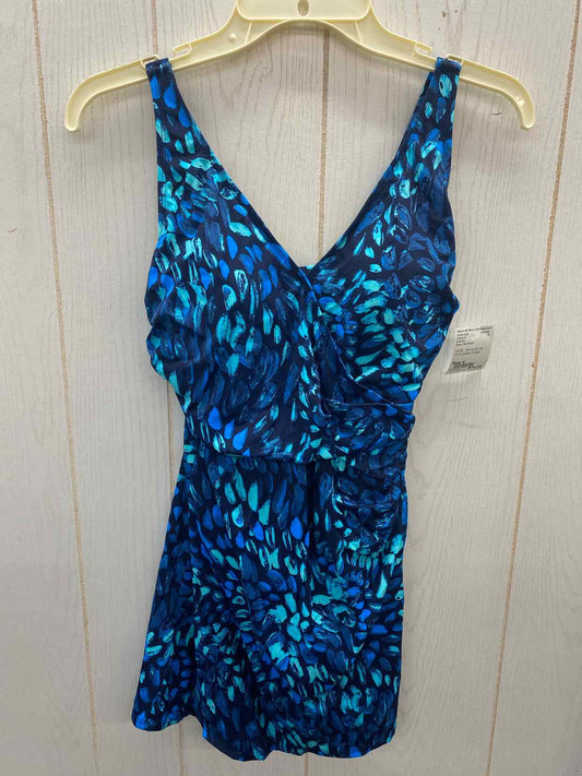 D & Co Blue Womens Size 4 Swimsuit