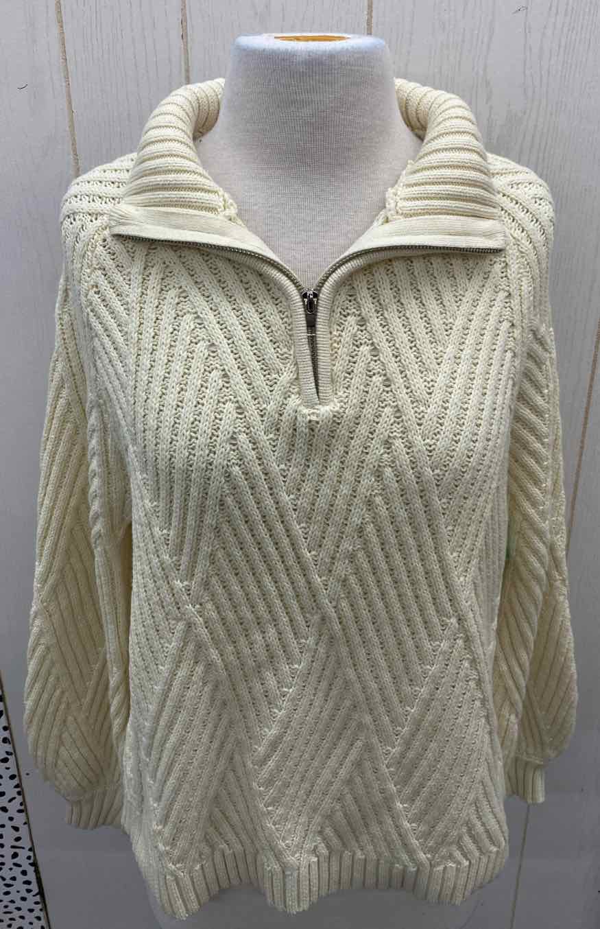 Pink Lily Cream Womens Size Small Sweater