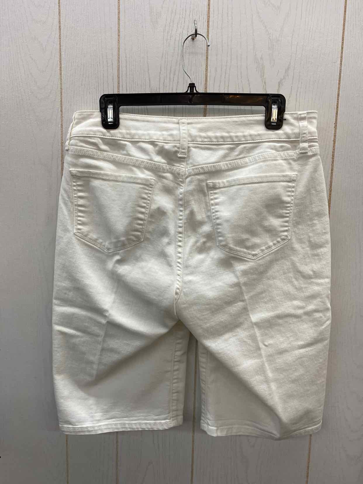 SJB White Womens Size 10 Shorts