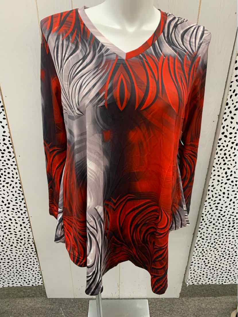 Red Womens Size 1X Shirt