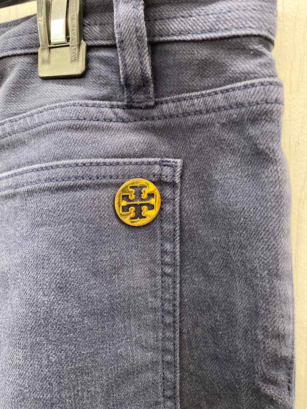 Tory Burch Blue Womens Size 12 Short Jeans