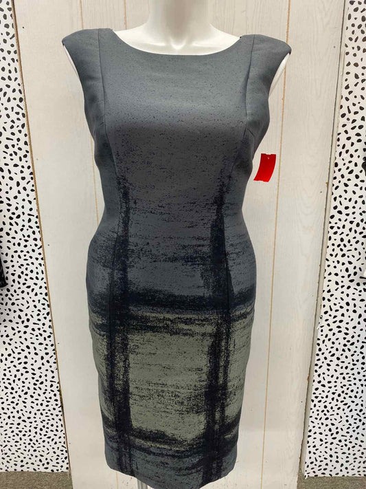 Carmen Marc Valvo Gray Womens Size 12 Dress