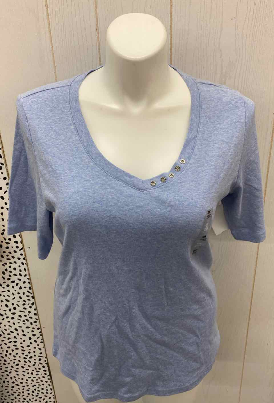 Karen Scott Blue Womens Size XL Shirt