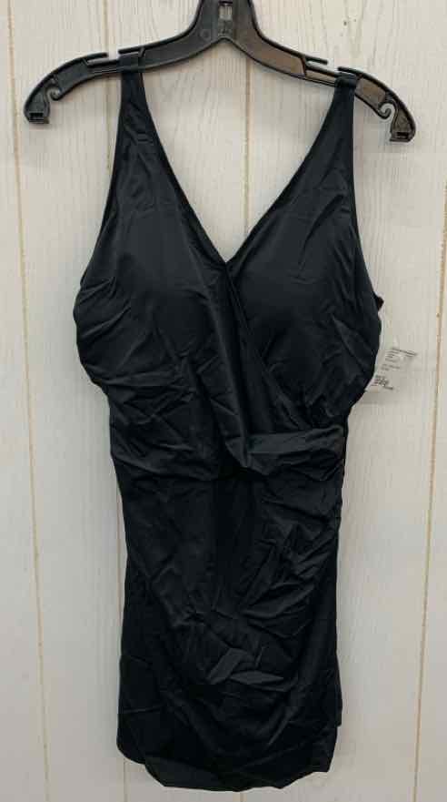 D & Co Black Womens Size 12 Swimsuit