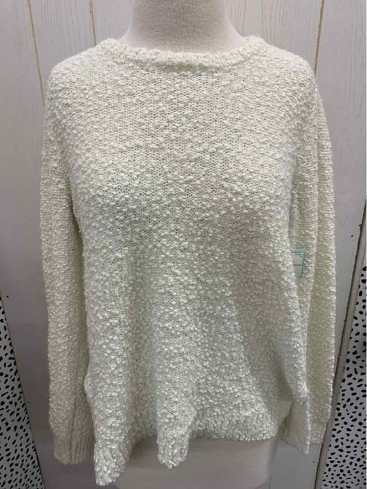 Marled Cream Womens Size Small Sweater