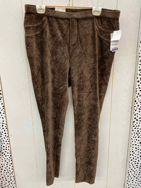 Style & Co Brown Womens Size 16 Leggings