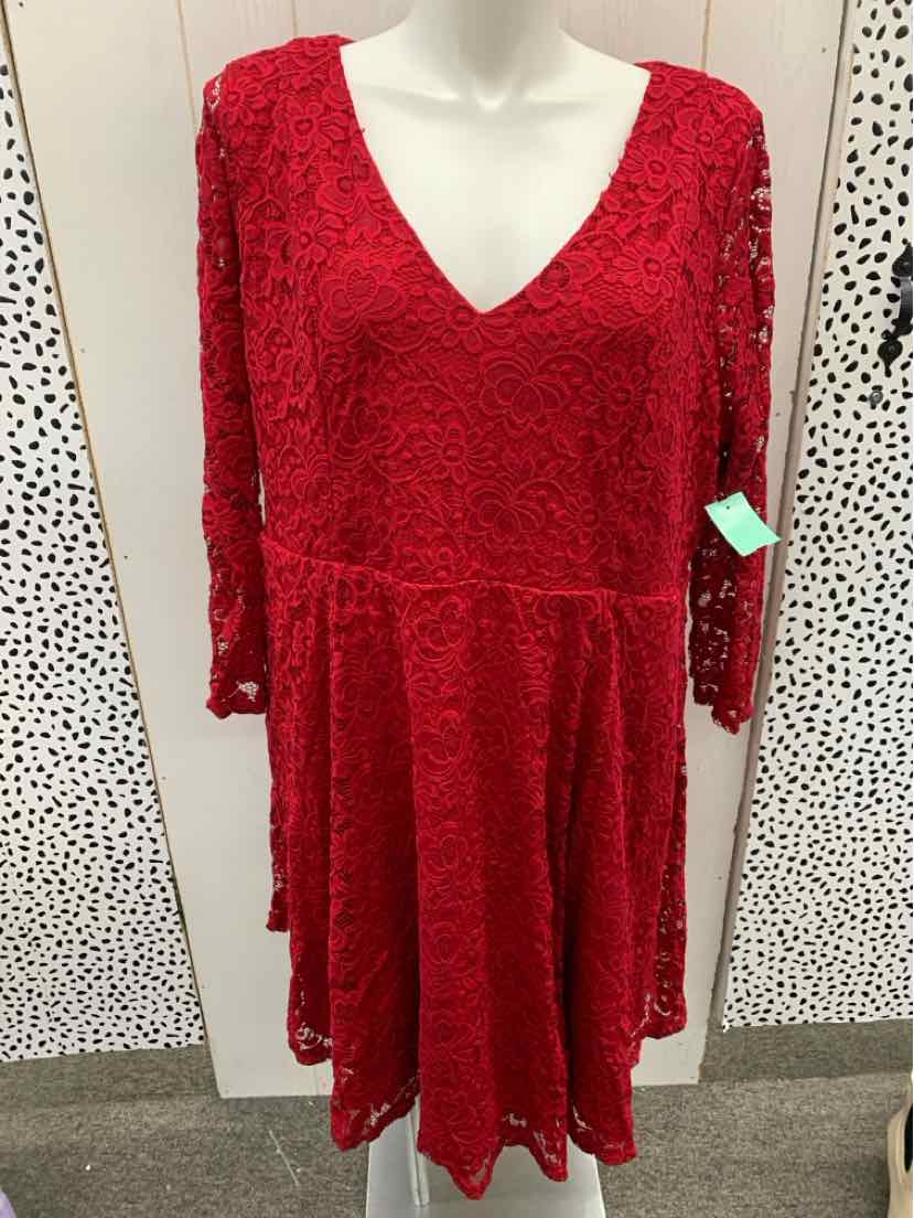 Torrid Red Womens Size 4X Dress