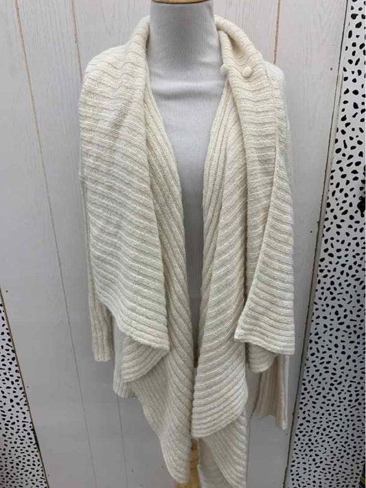 J Lopez Cream Womens Size M Sweater