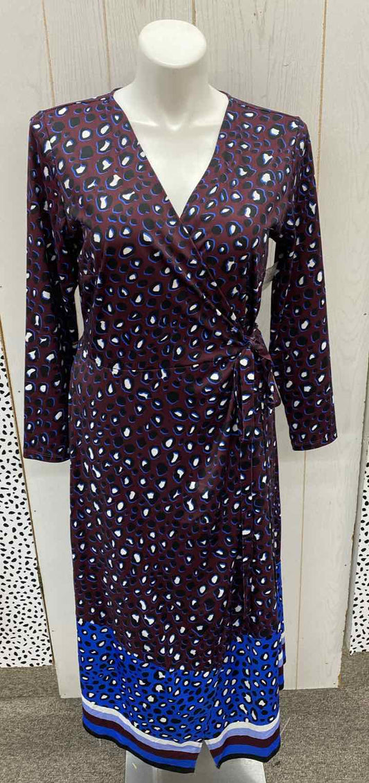 ELOQUII Burgundy Womens Size 16 Dress