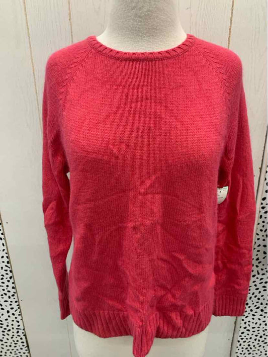 Lands End Pink Womens Size M Sweater