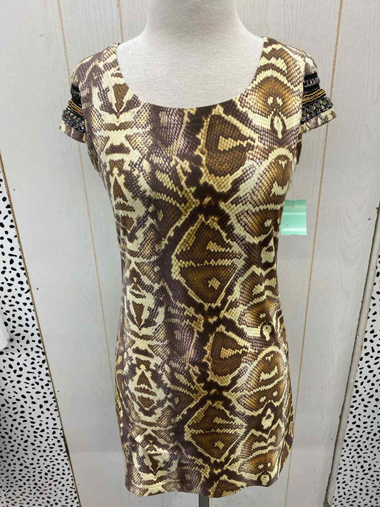 Brown Womens Size 1 Dress