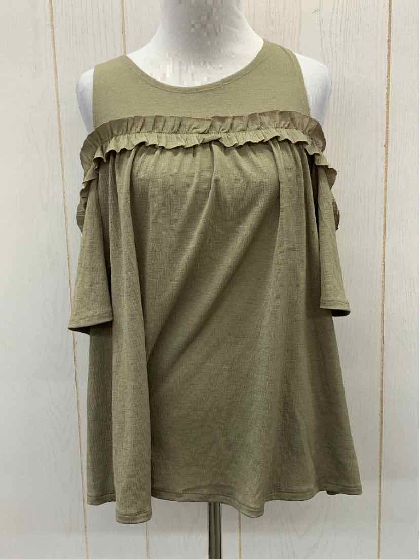 Lauren Conrad Olive Womens Size Small Shirt