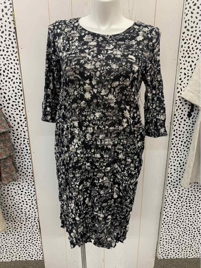 Roamans Black Womens Size 12 Dress