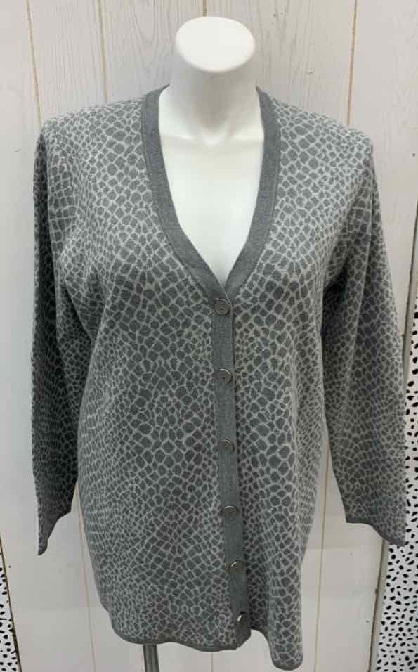 Isaac Mizrahi Gray Womens Size 16 Sweater